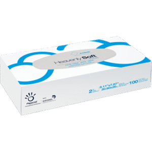 Heavenly Soft Facial Tissue White, 2-Ply, 100 Count