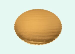 14" Double Wall Sturdy Cake Circle Gold, Laminated