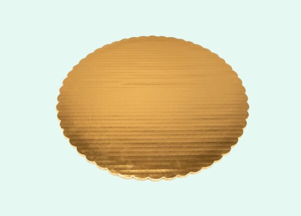 14" Double Wall Sturdy Cake Circle Gold, Laminated
