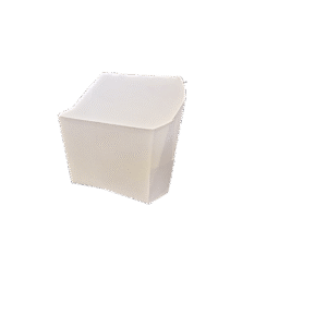 Medium 5oz Food Fry Scoop White 4.24"x4"x3.75"x2.375"