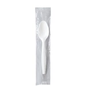 Regal Medium Weight PP Teaspoon White Individually Wrapped