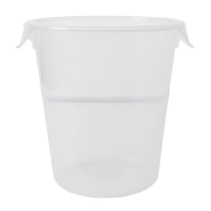 Round Storage Container Clear, 8 Quart / 7.6 Liter