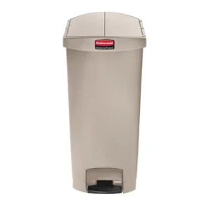 Slim Jim Step-On Containers Beige, 18 Gal/ 68 L