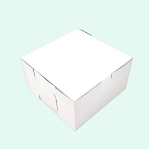 7" x 7" x 4" Standard Bakery Boxes White