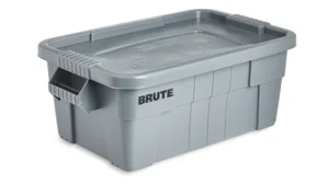 Brute 14 Gal Tote w/ Lid Gray