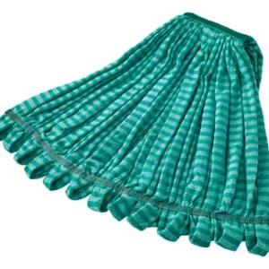 Microfiber Tube Wet Mop Green, 24 oz., 1" Headband