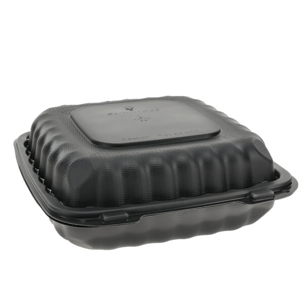 3 Compartment Large Hinged Cont. Black