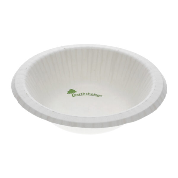 Compostable Pressware Paper Bowl 12 oz, Printed EarthChoice