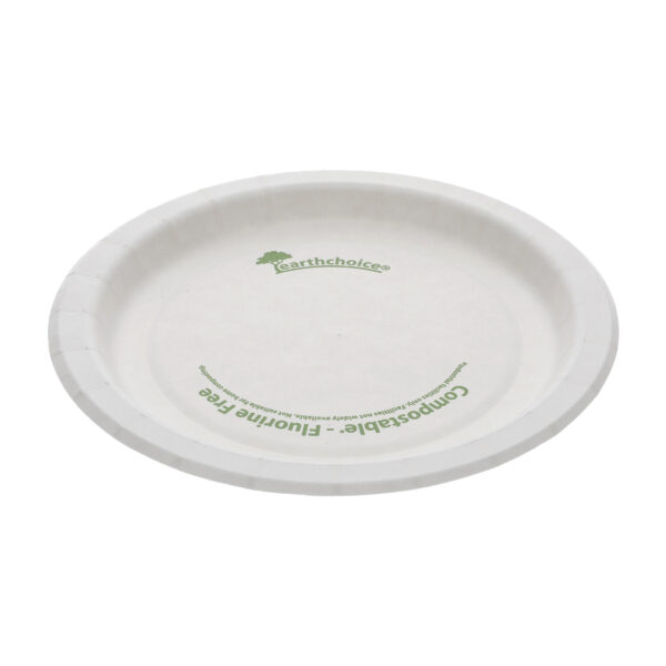 6" Compost. Pressware Paper Plate Printed EarthChoice
