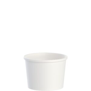 12 oz Squat Food Container White