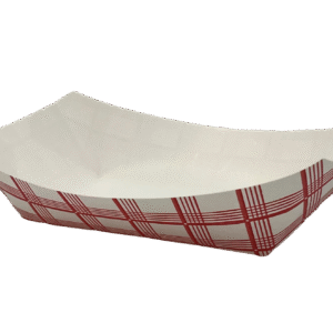 Companions Brand #200 Food Tray Red Plaid , 6.5" x 4.75" x 1.75"