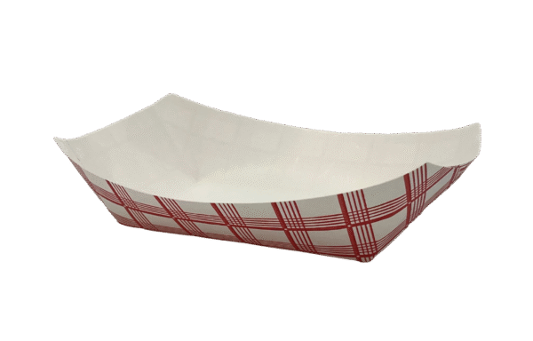 Companions Brand #200 Food Tray Red Plaid , 6.5" x 4.75" x 1.75"
