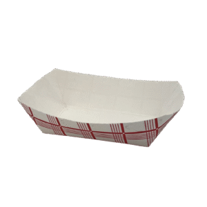 Companions Brand #25 Food Tray Red Plaid , 4.25" x 3" x 1.13"