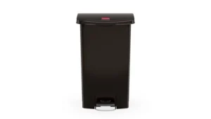Slim Jim Step-On Container 18 Gallon, Black
