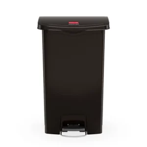 Slim Jim Step-On Container 18 Gallon, Black
