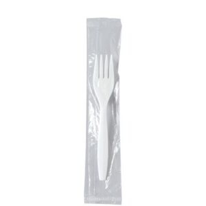 Regal Medium Weight PP Cutlery Kits Fork Individually Wrapped, Napkin