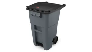 Brute Step on Rollout Container Gray, 50 Gallon