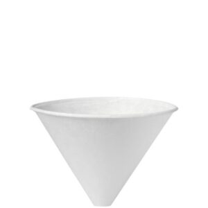 Treated Paper Funnel Cup 6 oz, White
