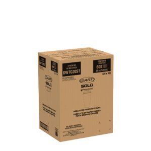 ThermoGuard Insulated Paper Hot Cup 20 oz White