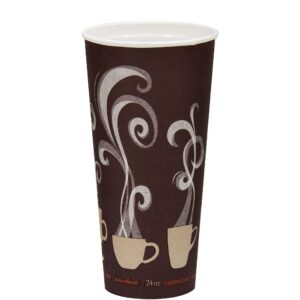 ThermoGuard DBL Wall Paper Hot Cup 24 oz, Stock Print Steam