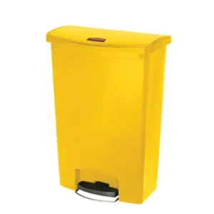 Streamline Step On Resin Container Front Step, 24 Gallon, Yellow