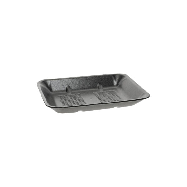 4H Black Heavy Supermarket Tray 9.25" x 7.21" x 1.24"