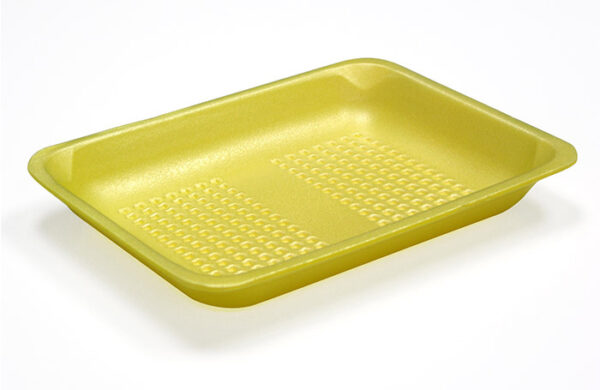 4P Yellow Medium Supermarket Tray 9.25" x 7.25" x 1.35"