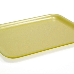17S Yellow Supermarket Tray 8.4" x 4.5" x .7"