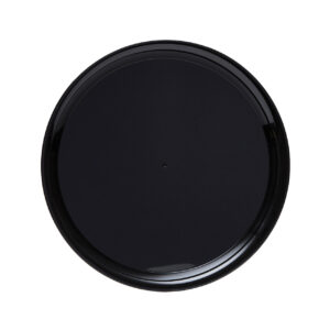 Checkmate Tray 12" Round w/ High Edge, Black