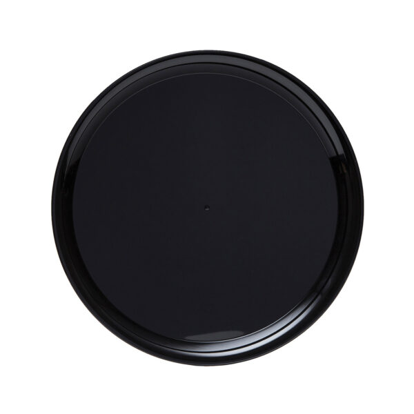 Checkmate Tray 12" Round w/ High Edge, Black