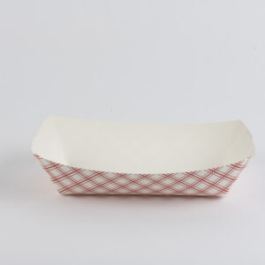 #500 Food Tray Specialty Red Plaid