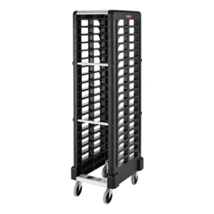 End Loader Rack For 18 Full Size Food Pans, Black