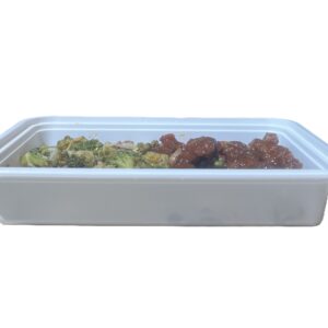 Microwaveable Container 8" x 6", White, 28 oz