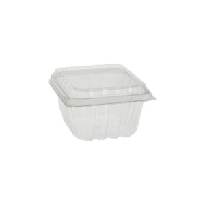1 Pint RPET Clamshell Clear, 5.38" x 4.38" x 2.81"