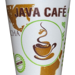 16F18 16 oz Vio Foam Cup Stock Print "Java Cafe"