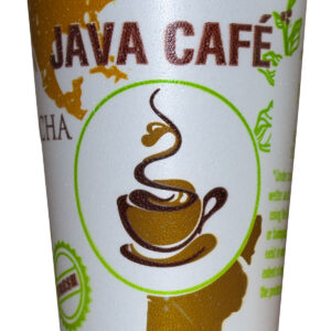24F18 24 oz Vio Foam Cup Stock Print "Java Cafe"