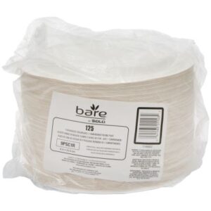 Bare Eco-Forward Round Plate 1-Compartment 8.9 x 8.9 x 0.7