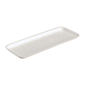 10S Supermarket Foam Tray White, 10.9" x 5.9" x .7"