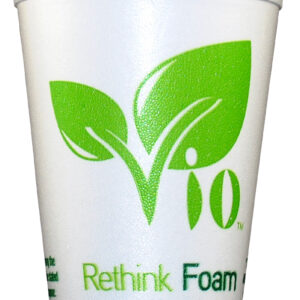 C1618Vio Vio Foam Cup White / Green 16 oz