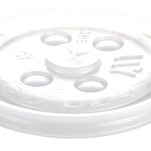 L18CS Lid Clear Straw Slotted