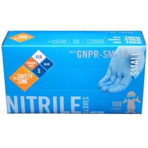 Powder Free Blue Nitrile Gloves 3 Mil Small