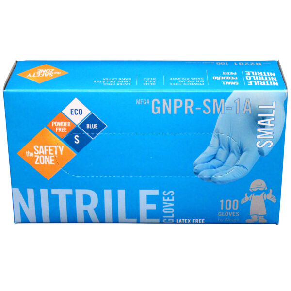 Powder Free Blue Nitrile Gloves 3 Mil Small