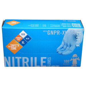 Powder Free Blue Nitrile Gloves 3 Mil Extra Large