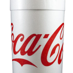 64C32 64 oz Foam White Cup Stock Print "Coca Cola"