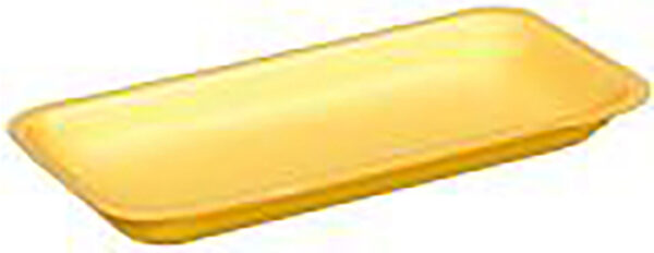 10P Foam Supermarket Tray Yellow 10.75" x 5.5" x 1.2"