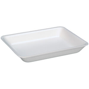 #1 Supermarket Tray White 5.25" x 5.25" x 1.2"