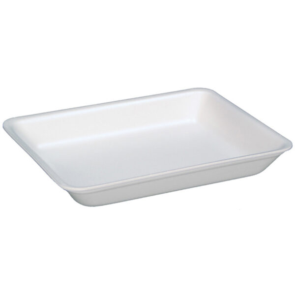 #1 Supermarket Tray White 5.25" x 5.25" x 1.2"