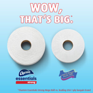 Charmin Essentials Toilet Paper Strong, 429 Sheets
