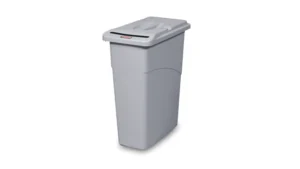Slim Jim Confidential w/ Lid Light Gray 23 Gallon / 87.1 Liter