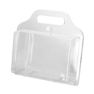 Hinged Lunch Bucket With Handle Clear PET